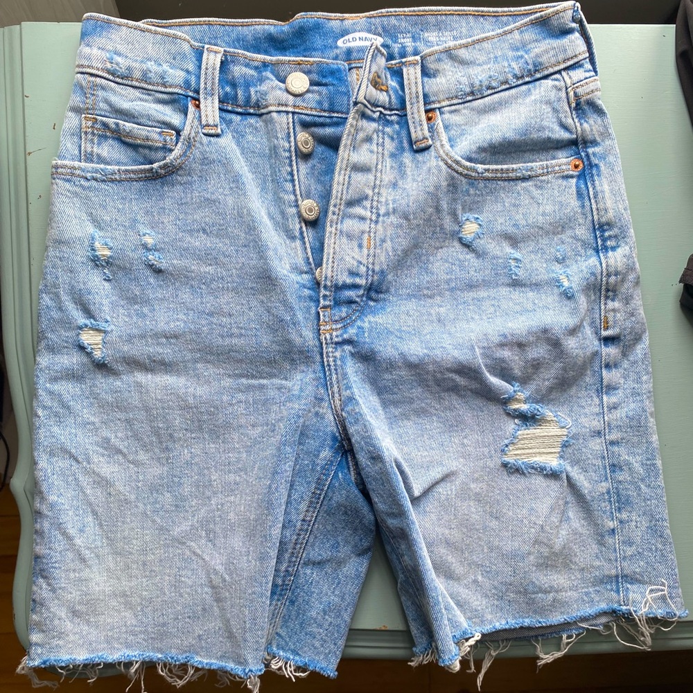 Long Jean Shorts